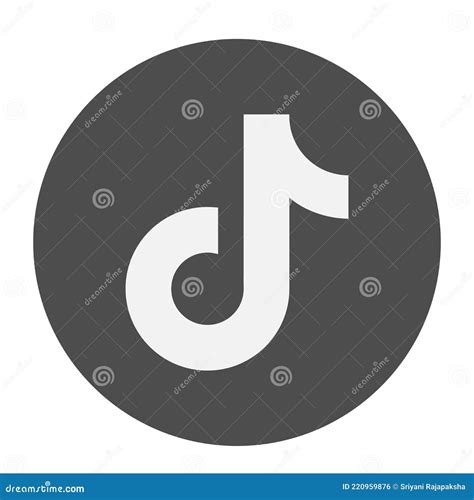 Tik Tok Populaire Logo De Médias Sociaux Icône Abstrait Vectoriel Plat