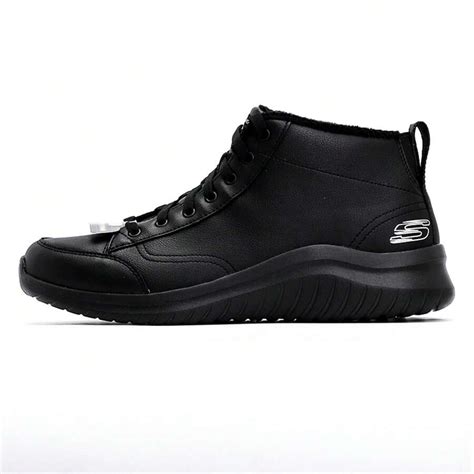 Skechers Casual High-Top Men Sneakers With Fleece Lining, Leather Upper Retro Style [Size ...