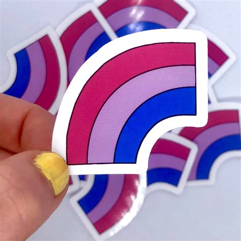 Bisexuell Pride Regenbogen Sticker Bi Flagge Gay Pride Etsy De