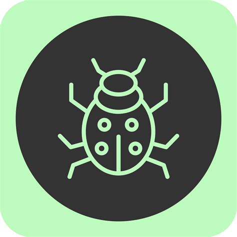 Ladybug Linear Round Icon 40949691 Vector Art At Vecteezy