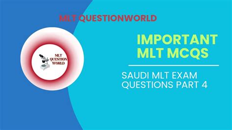 Mlt Question World Lab Technician Exam Questions Saudi Part Youtube