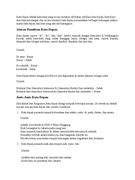 kata depan