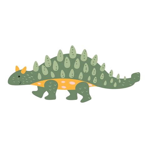 Premium Vector Dinosaur Ankylosaurus Cartoon Illustration An