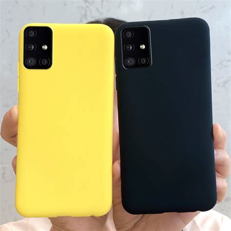 Capa De Silicone Tpu Flexível Fosca Lisa Para Samsung Galaxy M51 2020