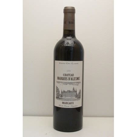 Château Marquis D Alesme Becker 2009 Grand cru classé de Margaux Prix