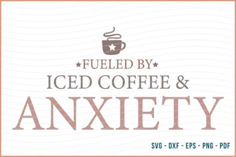 1 Retro Fueled By Iced Coffee And Anxiety Designs And Graphics