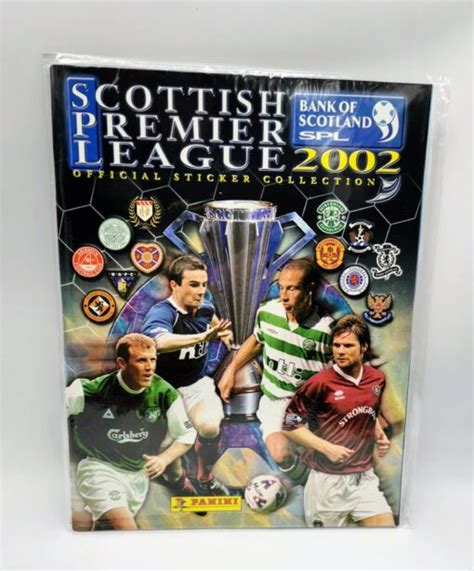 Scottish Premier League 2002 Album Vuoto Set Completo Figurine