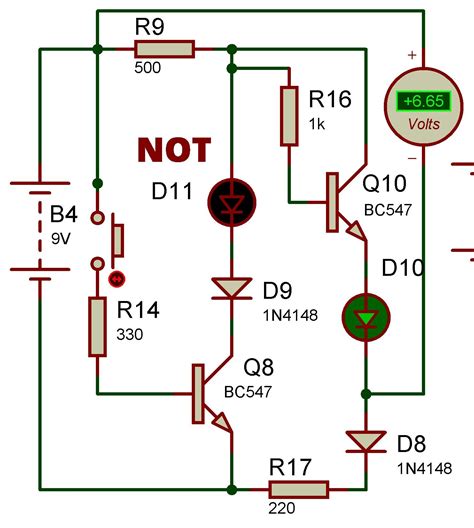 Logic Gate using Transistor and Diode not working on Proteus ...