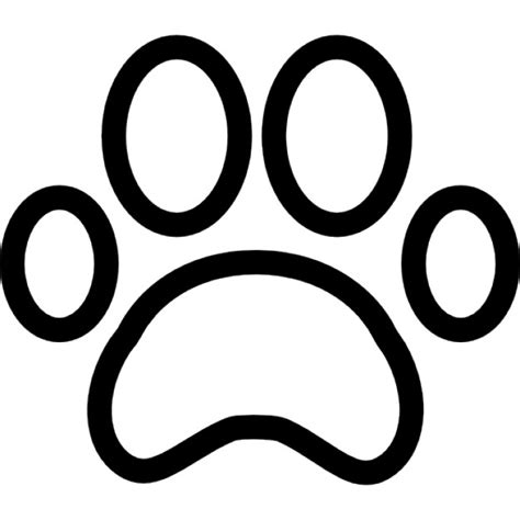 Dog Paw Outline - ClipArt Best