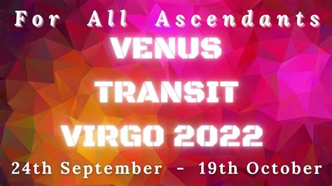 Venus Transit In Virgo 2022 For All 12 Ascendant Signs Venus