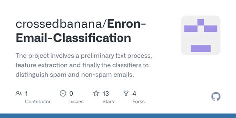 Github Crossedbanana Enron Email Classification The Project Involves A Preliminary Text