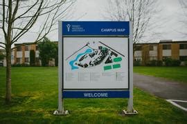 Campus map sign - TWU Archives