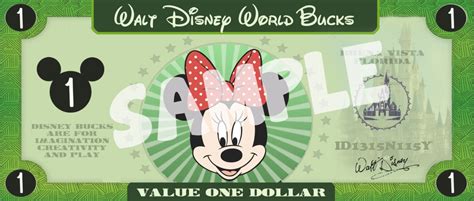 Disney Bucks Personalized Diy Disney Dollars Mickey Dollars | Etsy