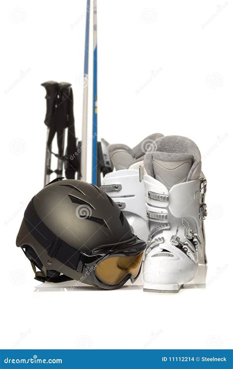 Skiing gear stock photo. Image of equipment, downhill - 11112214