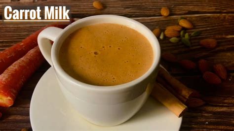 Healthy Warm Carrot Milk Recipe Cozy And Nutritious Winter Drink Recipe गाजर का दूध Youtube