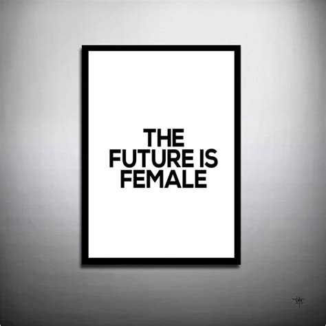 Poster Decorativo The Future Is Female Feminista Tamanho A No Elo