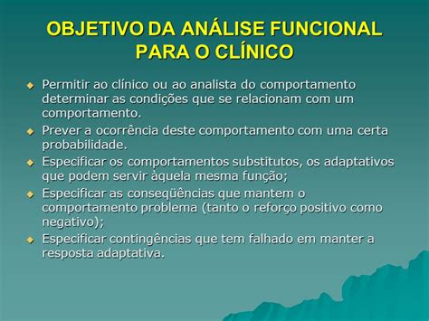 An Lise Funcional Do Comportamento Exemplos Braincp