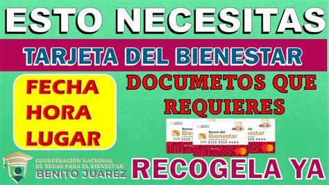 Necesitas De Estos Documentos Para Ir A Recoger Por Tu Tarjeta Del