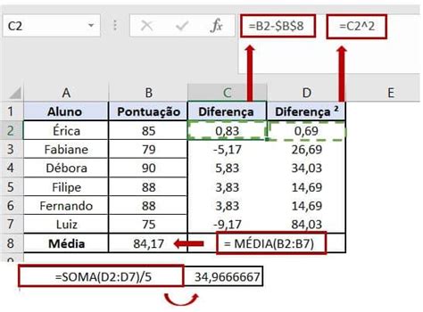 Como Calcular Vari Ncia No Excel