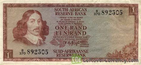 1 South African Rand Banknote Van Riebeeck Framed Exchange For Cash