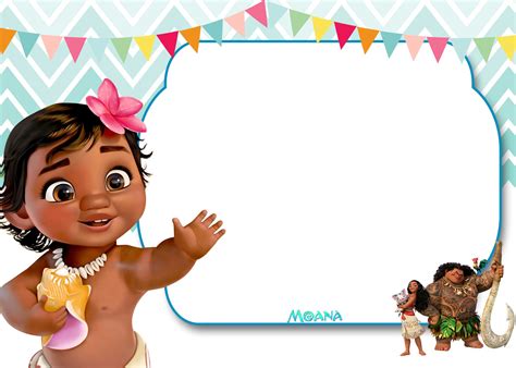 Moana Birthday Invitation Template Free Printable Word Searches