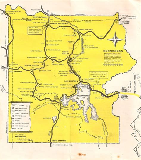 Free Printable Yellowstone National Park Map London Top Attractions Map