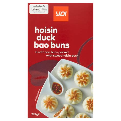 Yo Hoisin Duck Bao Buns 224g Chinese And Oriental Iceland Foods