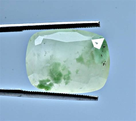 Carat Very Rare Faceted White Grossular Garnet Gemstone From