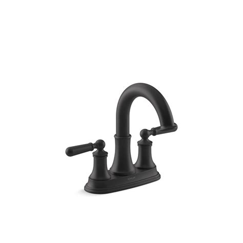 KOHLER Capilano Centerset bathroom sink faucet in Matte Black | The ...