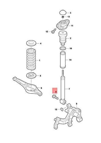 Genuine VW AUDI SKODA SEAT Amarok Hexagon Head Bolt Combi M14X1 5X85