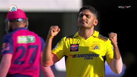 Tushar Deshpande Wickets Vs Rajasthan Royals Csk Vs Rr St Match