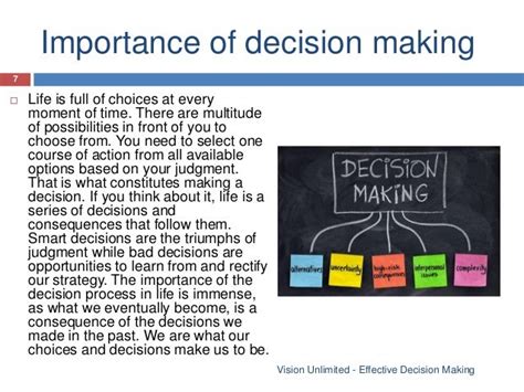 Effective Decision Making