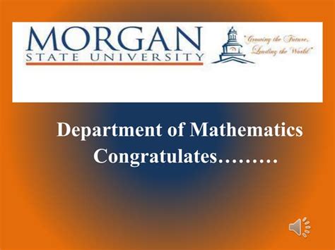 Morgan State University Spring 2020 Graduates Mathacscicm Ppt