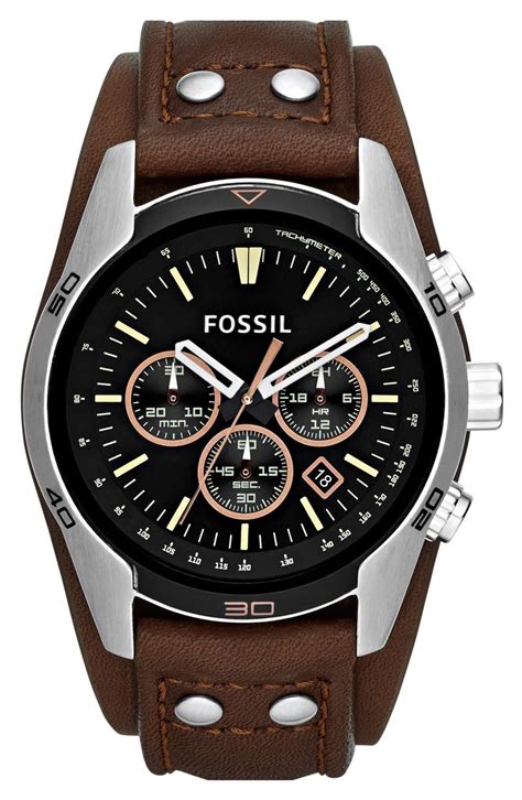 Fossil Chronograph Herren Chronograph Chronograph Watch Brown