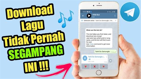 Cara Mudah Download Lagu Di Telegram Telegram Tutorial Youtube