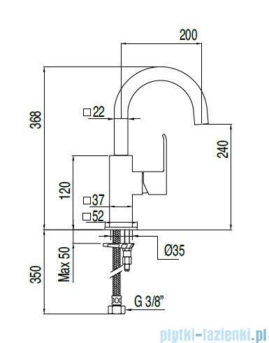 Tres Cuadro Tres Bateria Umywalkowa Kolor Chrom 106607 Plytki Lazienki