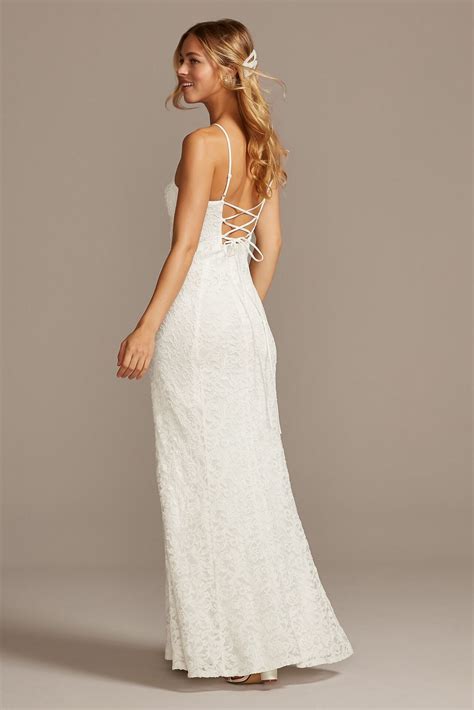 Halter Keyhole Lace Dress With Lace Up Back 650711 Onedaybride