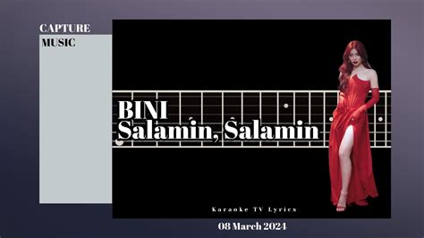 Bini Salamin Salamin Karaoke Youtube