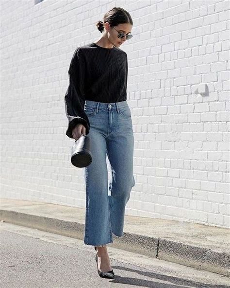 38 Lovely Wide Leg Cropped Jeans Ideas For Women Fashion Jeans