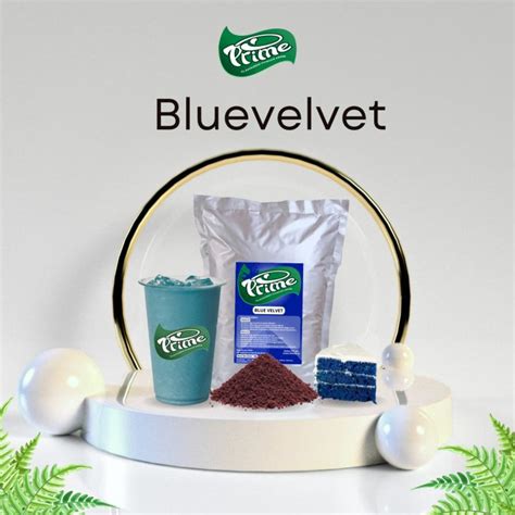 Bubuk Minuman Kue Blue Velvet Powder Drink Prime Kg Tanpa Gula Powder