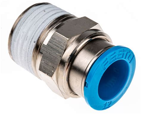 Festo Qs Series Straight Threaded Adaptor R Male To Push In Mm