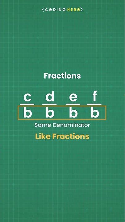 Like And Unlike Fractions Like Vs Unlike Fractions Difference Between Like And Unlike