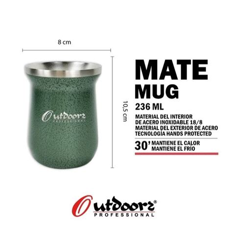 Outdoors Professional Mate Térmico acero inoxidable 236ml Tienda