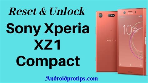 How To Reset Unlock Sony Xperia XZ1 Compact YouTube