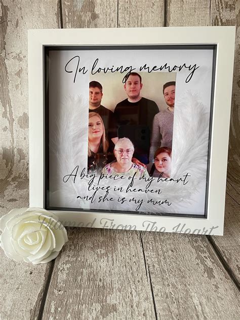 Rememberance Frame In Loving Memory Personalised Photo Etsy