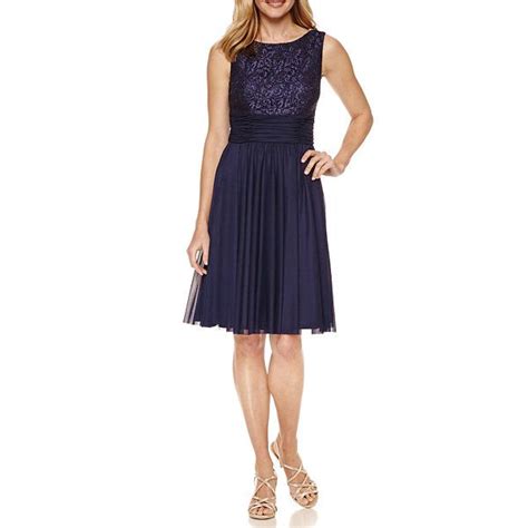 Jessica Howard Sleeveless Fit And Flare Dress Jcpenney Blue Dresses