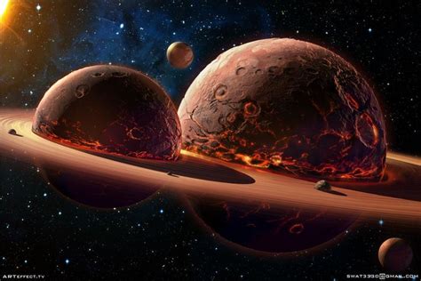 Twins Planets Sviatoslav Gerasimchuk Planets Planets Art Planets