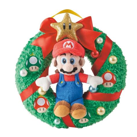 Get A Closer Look At Super Nintendo Worlds Mario Wreath And Snowman