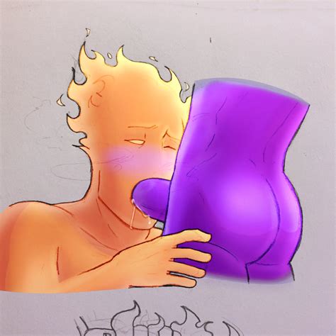 Rule 34 2boys Alternate Universe Bodily Fluids Dick Erection Fell Grillby Fellatio Gay Grillby