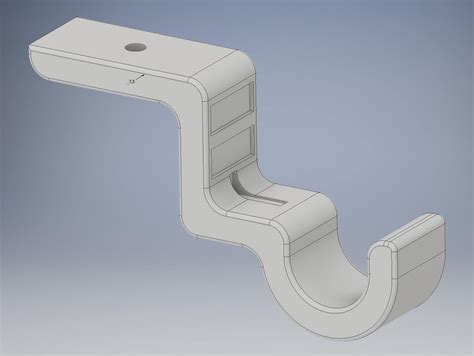 Ceiling Curtain Rod Holder 3d Print Model By Sanchiesp